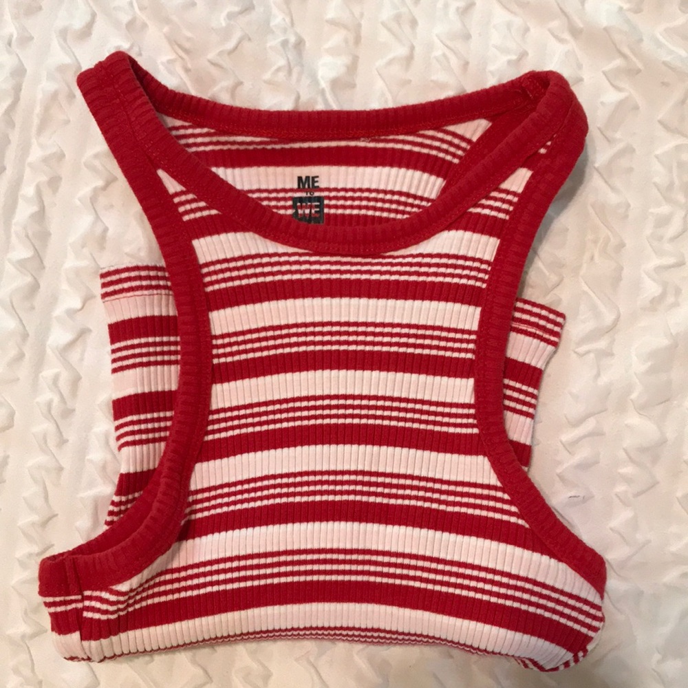 Tillys Red and White Halter Top